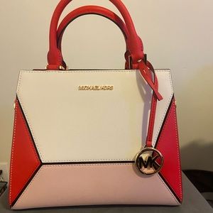 Michael kors Red and Pink hand bag